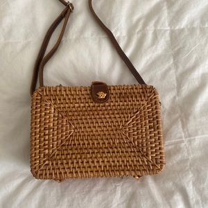 Rattan Cross Body Bag